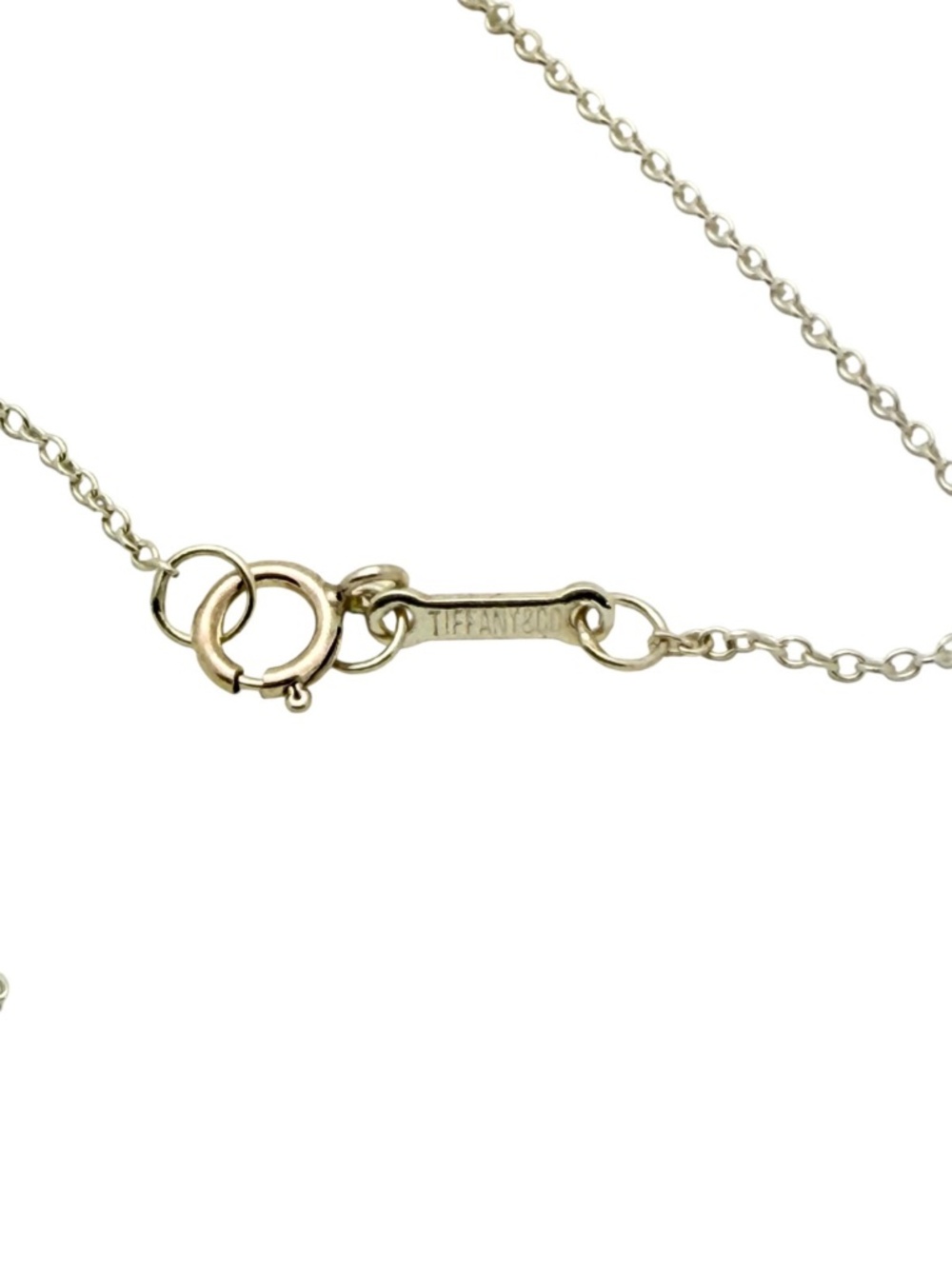 Tiffany Elsa Peretti sterling 18mm Medium 'Bean' necklace, 16" chain - Picture 5 of 5